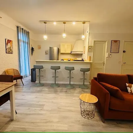 Grand T2 Avec Clim Balcon Wifi 아파트 페르피냥