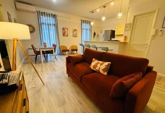 Grand T2 Avec Clim Balcon Wifi بيربينيو